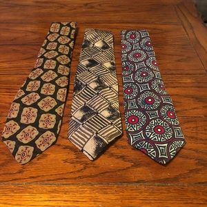 ROBERT TALBOTT SILK TIES, lot of 3